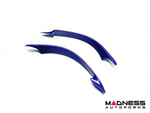 Alfa Romeo Giulia Front Bumper Air Intake Trim Set - Carbon Fiber - Quadrifoglio - Blue Candy Finish Alfa Romeo Giulia Front Bumper Air Intake Trim Set - Carbon Fiber - Quadrifoglio - Blue Candy Finish